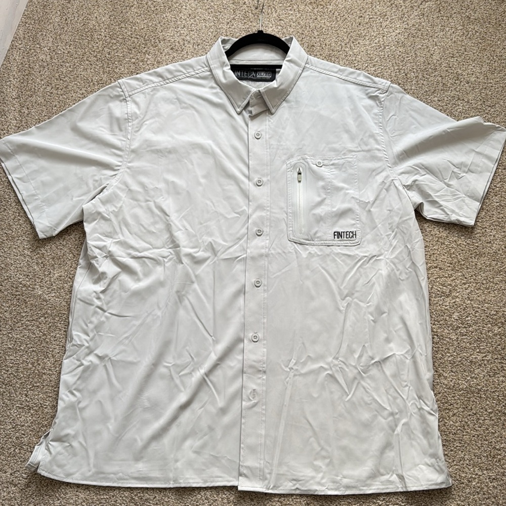 NEW- FINTECH Deep Sea Short Sleeve 30SPF shirt